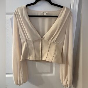Cream Corset Top